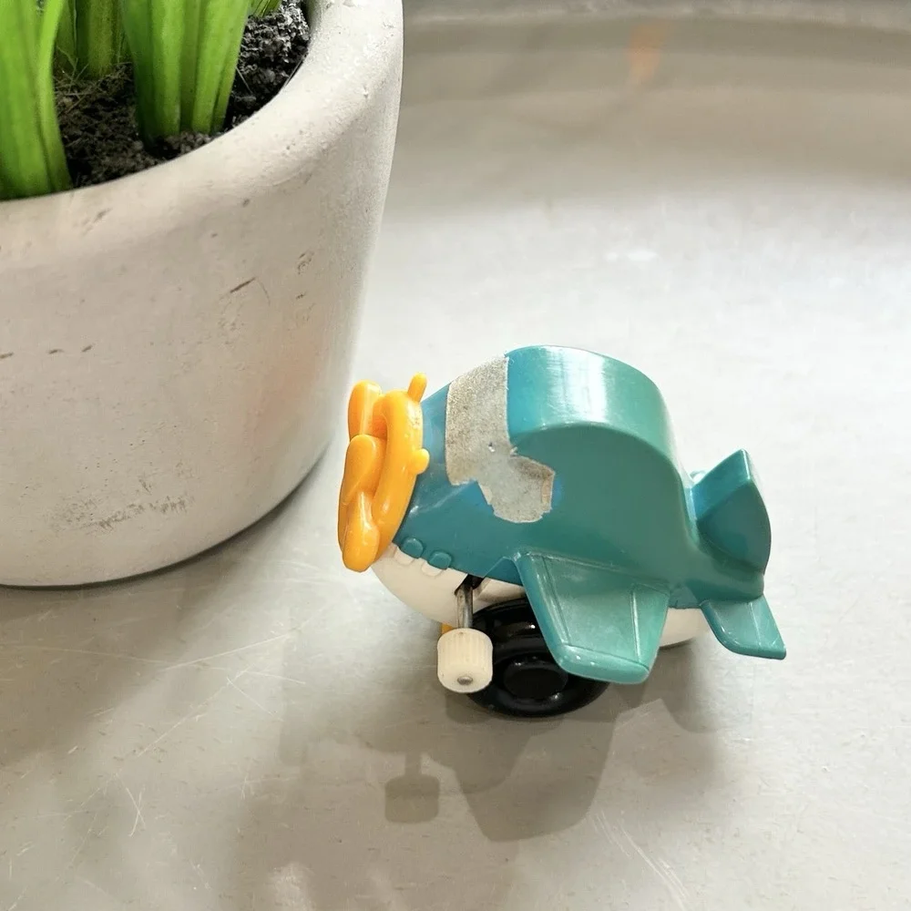 VTG Toy Flip‎ Flopper Plane Airplane Wind-Up Toy Asia Tomy 1978 *Not Working